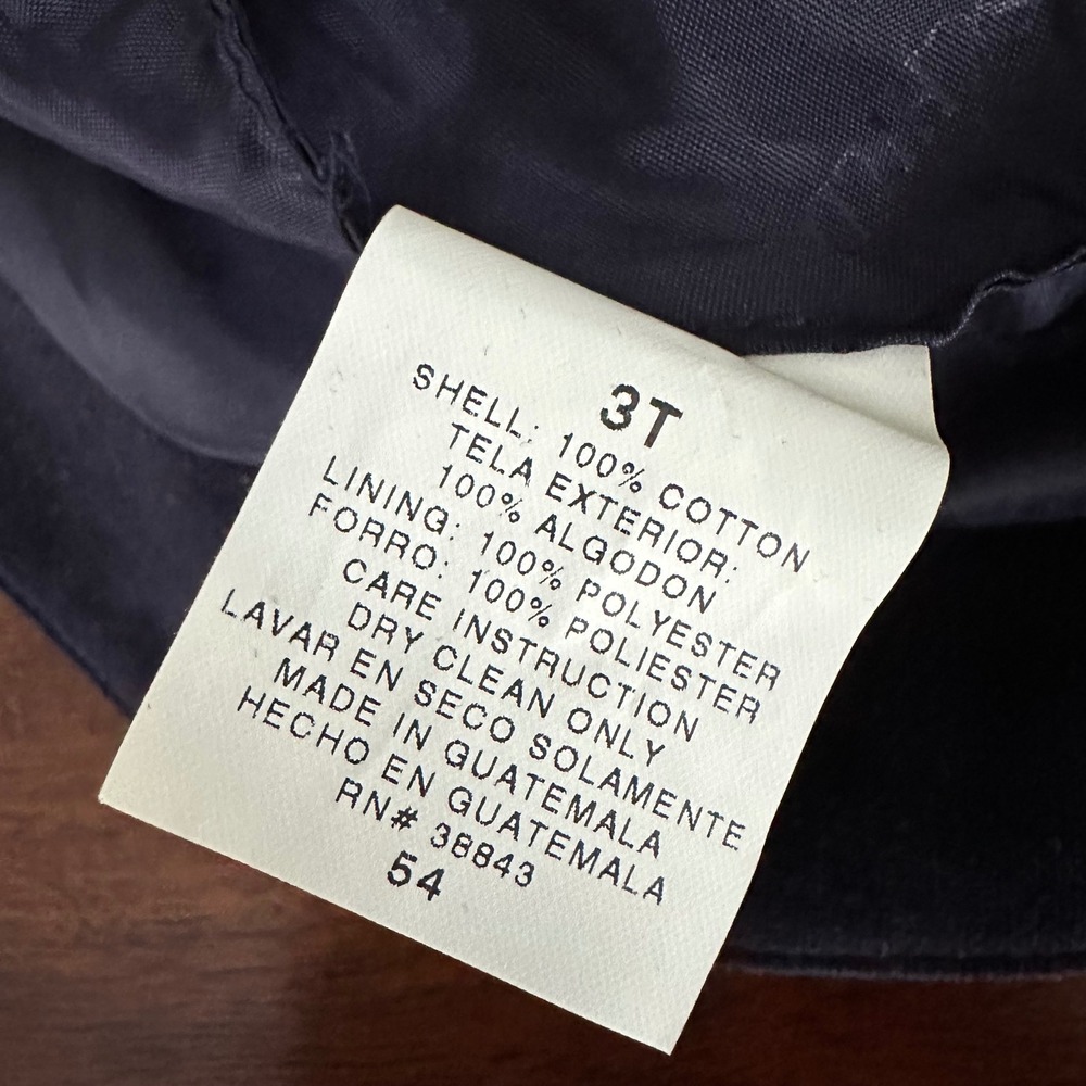 Rothschild Coat Set Girls 3T Navy Blue Vintage Wool Velvet Cape Hat Embroidery - Picture 14 of 15